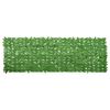 vidaXL Paravento da Balcone con Foglie Verdi 300x100 cm
