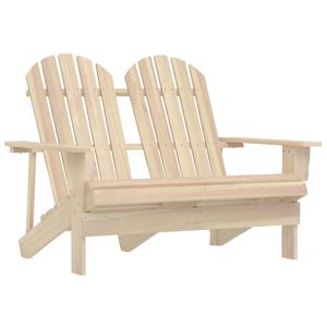 vidaXL Sedia da Giardino Adirondack a 2 Posti in Legno di Abete