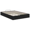 vidaXL Letto ottomano con archiviazione Rovere Nero 203 x 140 x 25 cm