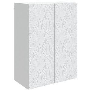 vidaXL Mobiletto a muro Bianco 66 x 34,5 x 90 cm Legno ingegnerizzato