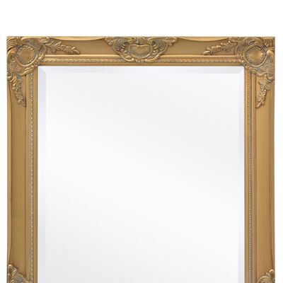 vidaXL Specchio da Parete Stile Barocco 100x50 cm Oro