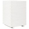 vidaXL Fioriera da Giardino Bianca 50x50x72 cm Legno Massello di Pino