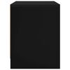vidaXL Comodino Nero 45x34x44,5 cm in Truciolato