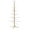 vidaXL Albero di Natale in metallo con supporto KUOPIO 150 cm