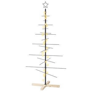vidaXL Albero di Natale in metallo KUOPIO 150 cm Bianco caldo Acciaio