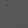 vidaXL Giroletto Grigio 150x200 cm in Legno Massello di Pino King Size
