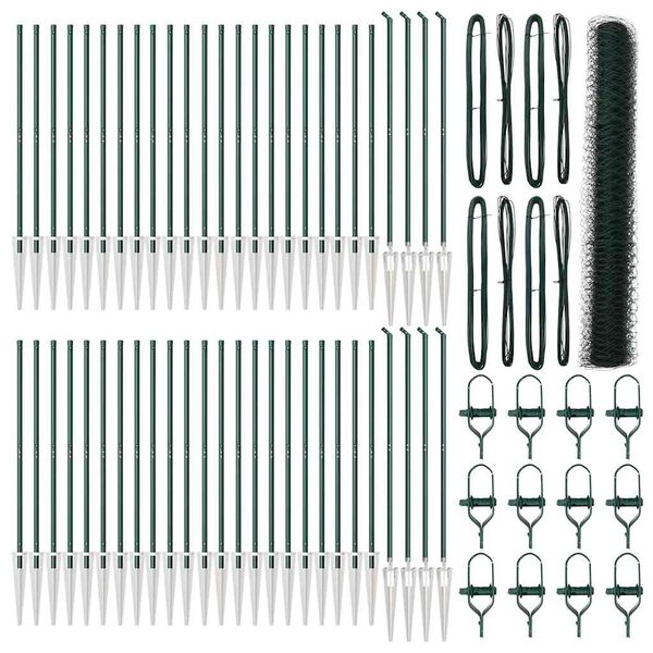 vidaXL Palo della recinzione Verde 100 x 1,2 m (rete da 36 mm)