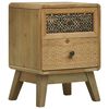 vidaXL Comodino Marrone 37x30x51 cm in Legno