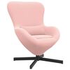 vidaXL Poltrona uovo Rosa 63 x 73 x 90 cm Tessuto