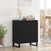 vidaXL Credenza Rovere Nero 60 x 35 x 70 cm Legno multistrato
