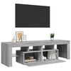 vidaXL Mobile Porta TV con Luci LED grigio sonoma 140x36,5x40 cm