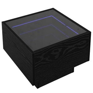 vidaXL Tavolino da salotto Rovere nero 40 x 40 x 30 cm