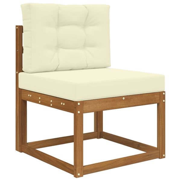 vidaXL Cuscino per divano da esterno 2 pcs Crema Poliestere