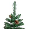 vidaXL Albero di Natale snodato con 300 LED con supporto Verde 210 cm