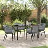 vidaXL Set da Pranzo per Giardino 5 pcs Antracite