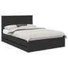 vidaXL Struttura del letto Nero 140 x 190 cm Legno Ingegnerizzato