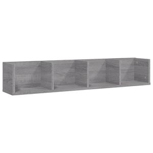 vidaXL Mensola a Muro CD Grigio Sonoma 100x18x18 cm Legno Multistrato