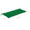 vidaXL Panca da Giardino con Cuscino 120 cm in Bambù