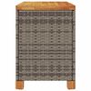vidaXL Contenitore Giardino Grigio 80x40x48 cm Polyrattan Legno Acacia