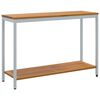 vidaXL Tavolo da Esterno Naturale e Grigio 110 x 35 x 75 cm