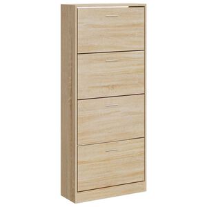 vidaXL Scarpiera Rovere Sonoma 63x24x147 cm in Legno Multistrato