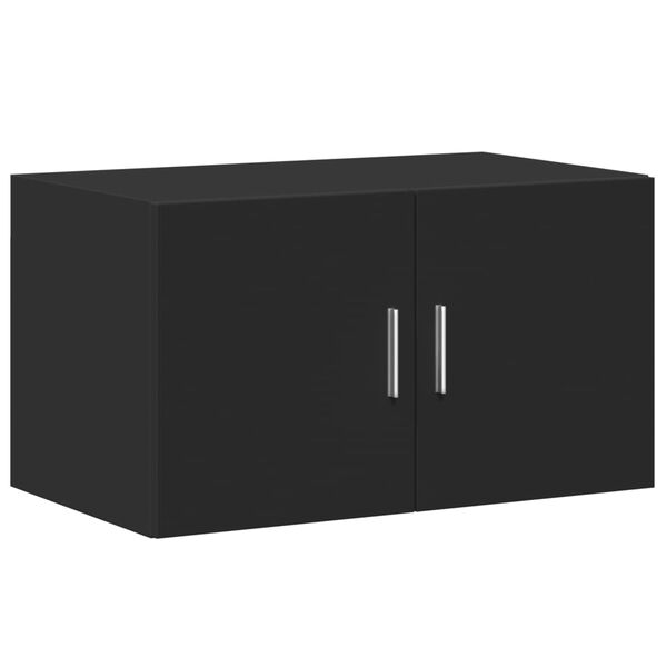 vidaXL Mobile a Parete Nero 70x42,5x40 cm in Legno Multistrato