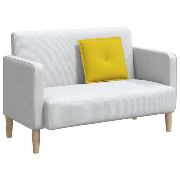 vidaXL Cuscino per Schiena Giallo 50 x 45 cm Tessuto in Cords