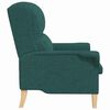 vidaXL poltrona Verde scuro 76 x 94 x 102 cm Tessuto