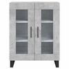 vidaXL Credenza Grigio Cemento 69,5x34x90 cm in Legno Multistrato