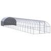 vidaXL Gabbia per Polli da Esterno 3x16x2 m in Acciaio Zincato