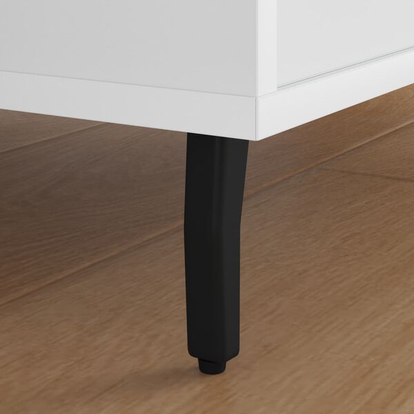 vidaXL Piedi in piedi 2 pcs Nero 40 x 40 x 100 mm Ferro