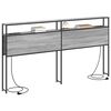 vidaXL Testata contenitore Grigio sonoma 200 cm Legno multistrato