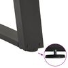 vidaXL Gambe per Tavolino da Caff&egrave; a Forma di U 2 pz Antracite 40x(30-31) cm Acciaio