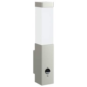 vidaXL Lampada da Parete Esterna Argento 10.5 x 6 x 33 cm