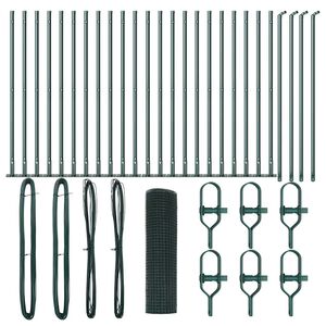 vidaXL Palo della recinzione Verde