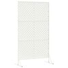 vidaXL Schermo per Privacy Bianco 100 x 50 x 180 cm Acciaio