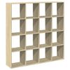 vidaXL Libreria Rovere Sonoma 137,5x29x137,5 cm in Legno Multistrato