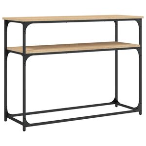 vidaXL Tavolino Consolle Rovere Sonoma 100x35,5x75cm Legno Multistrato
