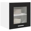 vidaXL Armadio pensile con porta 2 pcs Rovere Nero 40 x 31 x 40 cm