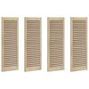 vidaXL Porta per Armadio con porta 4 pz Naturale 110 x 2,1 x 39,5 cm