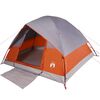 vidaXL Tenda Familiare a Cupola 6 Persone Arancione Impermeabile