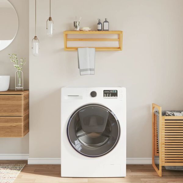 vidaXL Scaffale per Asciugamani a Parete 60x25x20 cm in Bamb&ugrave;