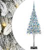 vidaXL Albero di Natale con 300 LED Bianco 180 cm PE e Acciaio
