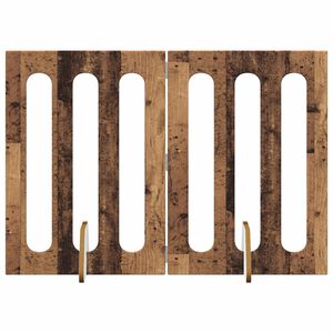 vidaXL Recinto pieghevole per animali 2 pz Legno di quercia