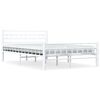 vidaXL Giroletto Bianco in Metallo 140x200 cm