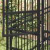 vidaXL Gabbia per Cani da Esterno con Tetto in Acciaio 1,84 m&sup2;