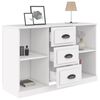 vidaXL Credenza Bianca 104,5x35,5x67,5 cm in Legno Multistrato