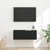vidaXL Mobile TV da parete Nero 78,5 x 31 x 29,5 cm Legno multistrato