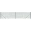 vidaXL Recinzione Metallica con Flangia Verde 2,2x10 m