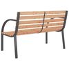 vidaXL Panchina da Giardino 120 cm in Legno e Ferro